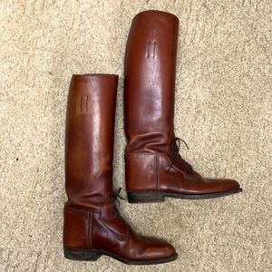 COPY - Vintage Casa Fagliano brown leather riding boots